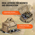 Range Bag 4 Pistols Tactical Gun Bag 3 Baffles 6 Magazines Brown