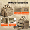 Range Bag 4 Pistols Tactical Gun Bag 3 Baffles 6 Magazines Brown