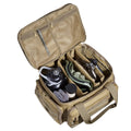 Range Bag 4 Pistols Tactical Gun Bag 3 Baffles 6 Magazines Brown