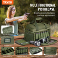 Soft Pistol Case 4 Pistols Handgun Bag Hunting Shooting Green