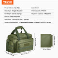 Soft Pistol Case 4 Pistols Handgun Bag Hunting Shooting Green