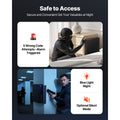 Gun Safe, Slider Handgun Gun Safe with Fingerprint/Password/Key, 3-Way Quick Access Firearm Case Box with Lighting for 1 Pistol & Magazine, Mounted Pistol Gun Box for Nightstand Bedside Desk Car
