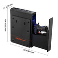 Gun Safe, Slider Handgun Gun Safe with Fingerprint/Password/Key, 3-Way Quick Access Firearm Case Box with Lighting for 1 Pistol & Magazine, Mounted Pistol Gun Box for Nightstand Bedside Desk Car