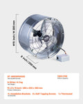 Giselle 380mm Gable Vent Fan 1300 CFM Attic Thermostat