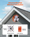 Giselle 380mm Gable Mount Attic Vent Fan 1650 CFM Thermostat