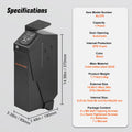 Mounted Gun Safe for Pistols Biometric Gun Safe 3 Access Ways for 1 Pistol