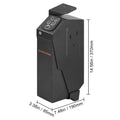 Mounted Gun Safe for Pistols Biometric Gun Safe 3 Access Ways for 1 Pistol