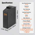 Biometric Gun Safe 1 Pistol Wall Mounted 3 Access Ways