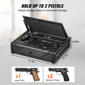 Biometric Gun Safe 2 Pistols 3 Access Ways Fingerprint PIN Key