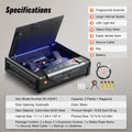 Biometric Gun Safe 2 Pistols 3 Access Ways Fingerprint PIN Key