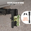 Adjustable Trailer Hitch 50.8mm Receiver 6350kg GTW Tow Ball Mount