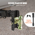 Adjustable Trailer Hitch 152mm Drop 50mm Receiver 6350kg GTW Tow Ball
