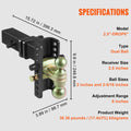 Adjustable Trailer Hitch 15cm Drop 11.43cm Rise 6577kg GTW Tow