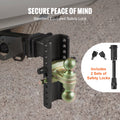 Adjustable Trailer Hitch 203mm Drop 165mm Rise 50.8mm 58.7mm Tow Balls