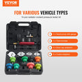 Radiator Pressure Tester Kit 14pcs Manual Pump Car Motorcycle Truck