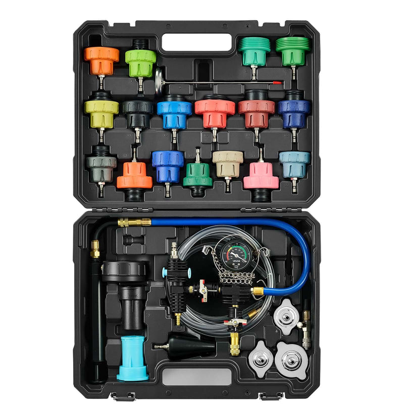 Coolant Pressure Tester Kit 47Pcs Radiator Vacuum Refill Automotive