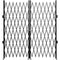 Double Folding Security Gate 5.1'H x 10.2'W Scissor Door