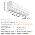0.9m Commercial Air Curtain 1528m³/h 2 Speed Wall Mounted Door Fan