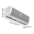 0.9m Commercial Indoor Air Curtain Super Power 2 Speeds 2038m³/h, UL Certified Wall Mounted Air Curtains for Doors, Indoor Over Door Fan with Heavy Duty Limit Switch, Easy-Install Unheated