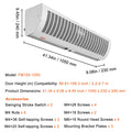 Air Curtain 1.1m Commercial Indoor 2 Speed 2292m³/h Wall