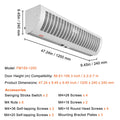 1.2m Commercial Air Curtain 2 Speeds 2802m³/h Wall Mounted