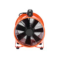 Portable Ventilator, 254mm/10inch Heavy Duty Cylinder Fan with 10m Duct Hose, 300W Strong Shop Exhaust Blower 1720CFM, Industrial Utility Blower for Sucking Dust, Smoke, Smoke Home/Workplace