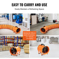 Portable 254mm 300W Industrial Duct Fan 1720CFM Exhaust Blower