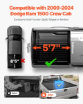 Tonneau Cover 5.7ft Dodge Ram 1500 Crew Cab 2009-2024 Hard Retract