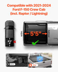 Retractable Tonneau Cover 5.5ft Ford F-150 Crew Cab 2021-2024