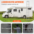 Telescoping Ladder Aluminum 12.5ft Extension Step Portable