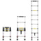 Telescoping Extension Ladder 8.5ft 375LBS Capacity One-Button