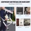Telescoping Extension Ladder 8.5ft 375LBS Capacity One-Button