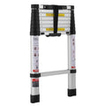 Telescoping Extension Ladder 8.5ft 375LBS Capacity One-Button