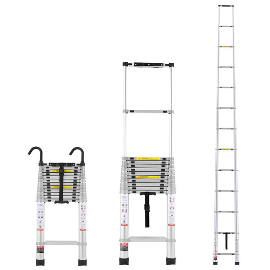 Telescoping Extension Ladder 16.5FT 419LBS Load Capacity