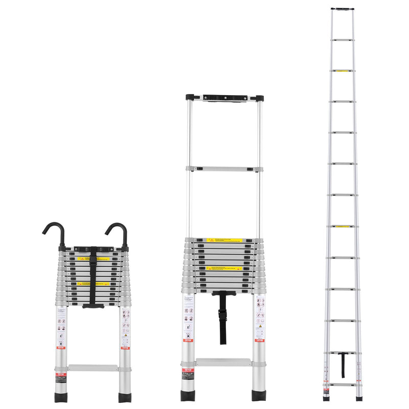 Telescoping Extension Ladder 16.5FT 419LBS Load Capacity