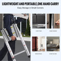 Telescoping Extension Ladder 16.5FT 419LBS Load Capacity