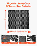 RV Screen Door Protector Adjustable 559-800mm Black Pet Gate