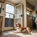 RV Screen Door Protector Adjustable 559-800mm Black Pet Gate