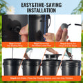 DWC Hydroponics Deep Water Culture System 20L 1 Bucket Top Drip