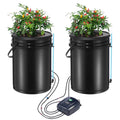 VEVOR DWC Hydroponics System 2 Buckets Deep Water Culture Top Drip