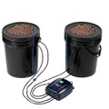 VEVOR DWC Hydroponics System 2 Buckets Deep Water Culture Top Drip
