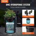 RDWC Hydroponics System 4 Bucket Deep Water Culture Kit Air Pump
