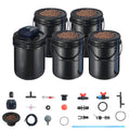 RDWC Hydroponics System 4 Bucket Deep Water Culture Kit Air Pump