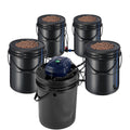 RDWC Hydroponics System 4 Bucket Deep Water Culture Kit Air Pump