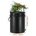 DWC Hydroponics Grow System Deep Water Culture with Top Drip 4 Buckets