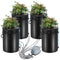 DWC Hydroponics System 4 Bucket Deep Water Culture Top Drip
