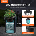DWC Hydroponics System 4 Bucket Deep Water Culture Top Drip