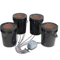 DWC Hydroponics System 4 Bucket Deep Water Culture Top Drip