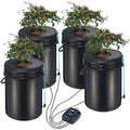 DWC Hydroponics System 4 Buckets 5-Gallon Deep Water Culture Grow