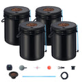 DWC Hydroponics System 4 Buckets 5-Gallon Deep Water Culture Grow
